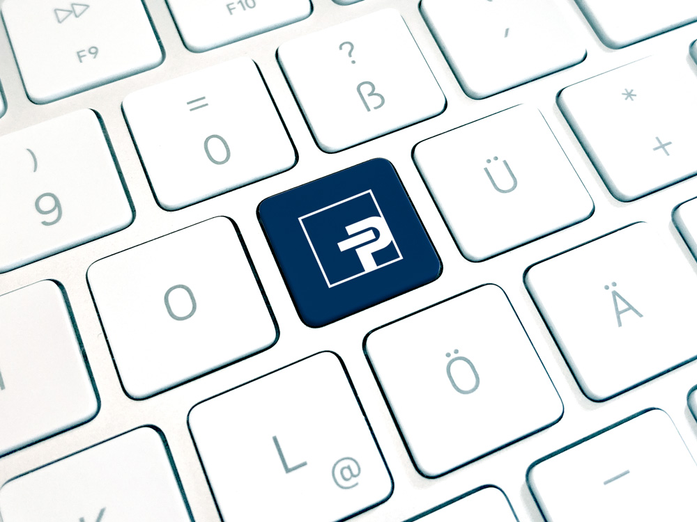 Tastatur mit Profiltec-Logo zur Kontaktaufnahme